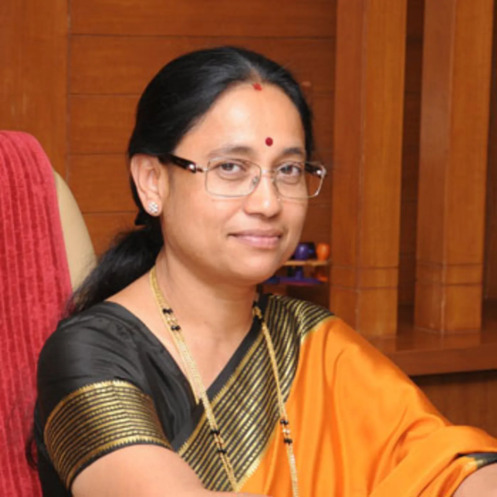 Portrait of Mrs. Prema K, Principal of Apollo Public School